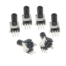 저항기 가변저항 전자 필름10 개/몫 RV09 수직 12.5mm 샤프트 1K 2K 5K 0932 조정 가능한 저항 9 유형 3 핀, 05 20K Ohm
