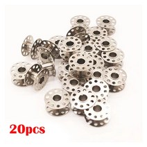 가정용 미니 재봉틀 10/20/50/100PCS 금속 보빈 스풀 봉제 공예 도구 스테인리스, [02] 20PCS