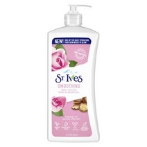 St. Ives Rose and Argan Smoothing Body Lotion 세인트 아이브스 로즈 앤 아르간 오일 바디로션 21 fl oz (621ml) 4팩