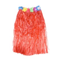 파티짱 훌라 스커트 60cm (레드) 하와이 치마