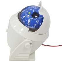 Sutekus 보트 나침반 해양 조명 대시보드 표면 마운트 포함 화이트, Sutekus White