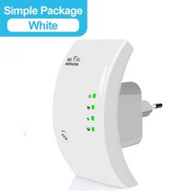 와이파이공유기 300Mbps 무선 WiFi 리피터 WiFi 부스터 WiFi 증폭기 Wi Fi 장거리 신호 범위 인터넷공유기, 협력사, AU 플러그, 간단한 상자-흰색