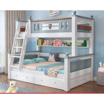 북유럽 어린이 주니어 키즈 일룸 계단 2층 침대 철철, 침대 매트리스 서랍