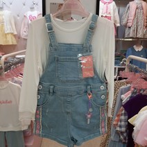 로엠걸즈 여아 필수아이템 데님 멜빵 숏 팬츠 RGTJ21S3C