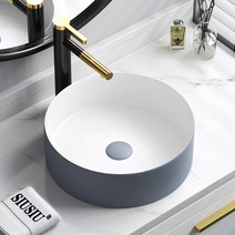 건식 미니 간이 세면대 원형 직사각형 세면볼 가정용, 42x42 재 분지  물