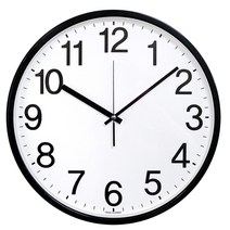 [JEIL] 국내산 대형 무소음벽시계 12종모음 / 심플벽시계 큰숫자벽시계 큰시계 개업시계 학교 병원벽시계 사무실벽시계/우체국소포발송, 심플넘버36cm_블랙