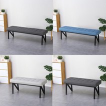 N자형 장스툴1000 1500 대기용 사무실벤치 상담실 철제 튼튼한 긴의자 실내벤치, 라이트그레이