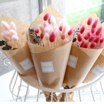 허니테일미니꽃다발 (4color), 화이트컬러