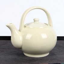 아이보리 손잡이 주전자 탕관 700ml 다도구, 1개
