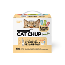 바이캣 캣찹 버라이어티 닭프 + 닭프 + 참해 고양이 간식 혼합맛 3종 x 20p 세트, 8세트, 닭고기유산균+닭고기크린베리+참치해산물 혼합맛