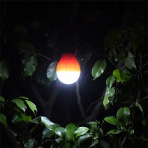 아이디오 전구 조명 캠핑 후레쉬 랜턴 등 LED 야외 텐트 추억 친구 선물 파티 전용 전문 가족 여행 등산, 빨강