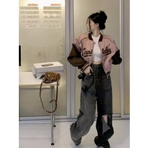 봄버 블루종 바시티자켓 야구점퍼