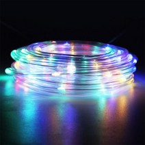 야외 전구 LED 콘서트 옥상 정원 텐트 경관 외부 등 바닥 감성 캠핑 레일 전기 작업 포토 테라스 100/50 로프 문자열 조명 방수 구리 와이어 튜브 요정 갈 랜드 크리스마스, [01] colorful, [01] 7m 50led, 01 colorful_01 7m 50led