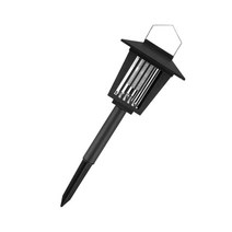 GHSHOP 태양광 발전 야외 모기퇴치기 포충기 LED 트랩 램프A, A, 블랙, ABS 플라스틱