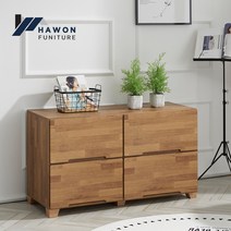 하원가구 제라드 2단 900 와이드 서랍장 틈새 미니 낮은, 멀바우