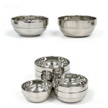 유치원 어린이집 업소용 보온 보냉 2중 구조 스텐 대접 국그릇 10cm 10.3cm 11.5cm 12cm 12.8cm 14cm 16cm, B타입 2호
