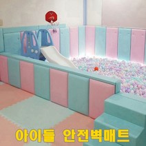 한승 벽쿠션 매트 아기침대범퍼쿠션 아기벽쿠션, 블루