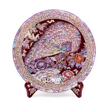 고급나전 공작당초 원형쟁반 적대 (장태복 문화재기능인 작품)