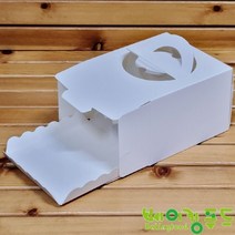 미니케익상자(상하세트) 무지화이트140*140*100, 1개