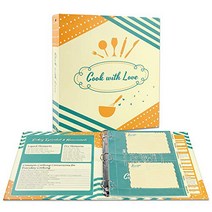 Soligt Full Page Recipe Binder Kit with 60 4”x6” Recipe Cards 30 Page Protectors 12 Tabbed Divider, 1