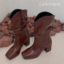 디자이어로즈 디자이어로즈 20대 30대 여자 웨스턴 미디부츠 7.5cm (7398895)