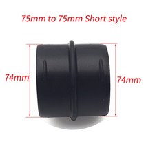호스커넥터 호스연결구 42/60/75mm 자동차 히터 덕트 파이프 조이너 커넥터 에버스패커 또는 베바스토 용 스트레이트 조인트 호스 튜브, 09 75Short connector