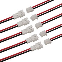 20CM JST PH 2.0 2.0mm 피치 2 핀 수 암 케이블 커넥터 마이크로 JST PH 2 P 플러그 잭 소켓 터미널 와이어 케이블 커넥터, 10Pair