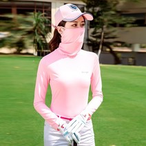TTYGJ 골프 의류 봄과 여름 태양 보호 의류 여성용 얼음 실크 바닥 셔츠 긴팔 볼 의류 두 조각