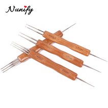 코바늘 레이스 뜨기 티코스터 가방 파우치 모자 nunify new double side crochet needle hooks for dreadlock crochet hook, 0.75mm 1-3 후크 1pcs