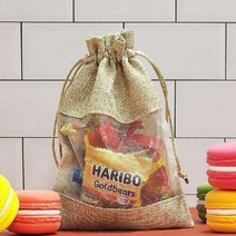 린넨 면 파우치 스트링 이너백 복주머니 더스트백 M