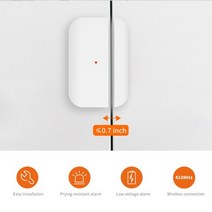문열림센서 동체 감지기 staniot 10년 배터리 수명 접촉 센서 도어 및 창 개폐 433mhz 스마트 홈 무선 자기 센서
