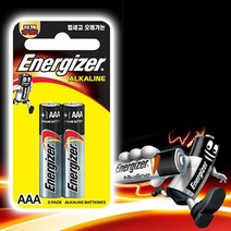 소형건전지 에너자이져 배터리 LR03 에너쟈이저 ( 알카라인 AAA건전지 2P LR3 밧데리 ) 배터리 -72394EA, 쿠팡 1, 쿠팡 본상품선택, 상세페이지 참조