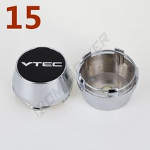 휠캡 60MM OD / ID 센터 림 캡 MUGEN VTEC 스푼 스포츠 스티커 커버 휠 허브 4 개, 15 15