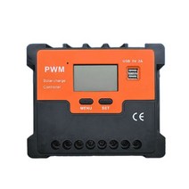 태양광 태양열 컨트롤러 충전 태양전지 10A/20A/30A/40A/50A/60A PWM 열 충전 컨트롤러 12V/24V 배터리 이, 01 Orange_02 20A_01 12V