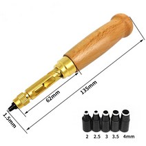 1.5-4mm 6pc 분리형 자동 구멍 펀치 가죽 벨트 도구, 01 1 set