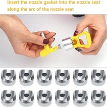 에어리스 에어리스도장기 샌드블라스터 에어리스 기계용 팁 씰 가역 페인트 스프레이 깍지 개스킷 12 개, 한개옵션0, 한개옵션0