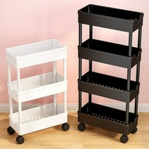 틈새 수납장 120 170 220 틈새장 슬림 김치 냉장고 좁은 트롤리 12cm 17cm 22cm 화이트 블랙 바퀴, 폭17cm흰색4겹]+유니버셜휠보내기