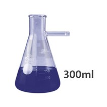 화학실험 가지달리 삼각 유리비이커 300ml 가열 도구 증류용 연구실 플라스크
