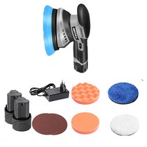 무선 자동차 광택기 폴리싱 차량 폴리셔 전동 왁싱기 폼패드 샌딩기 유막 제거기 기계, 프리미엄(배터리2)