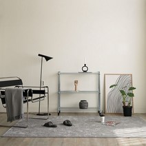 [천삼백케이] [미드블루] 벨기에 수입카페트 단모러그 거실러그(그레이150x200cm)