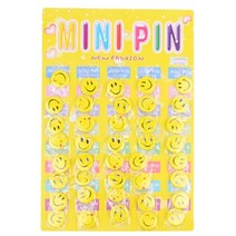액세서리 스마일 뱃지 와펜 40P 3cm/4.5cm 스마일뺏지 가방브로치 버튼뱃지