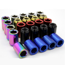 데일리쇼핑 차량용 휠 락너트 6각 7각 P1.5XM12 도난방지 휠너트 현대 기아차 타이어 휠볼트 휠너트 락볼트 차량용, 6각락너트(레드1SET)