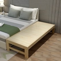 취향저격 원목 조립식 소형 야외 평상 침대, 200x50 높이맞춤제작