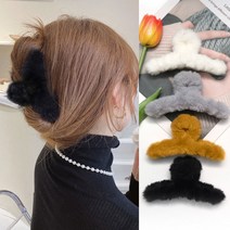 코욜하우키 [4개 세트] 여성 헤어 집게핀 대형 퍼 올림머리 핀 13cm 꼬임 머리핀 털 헤어핀