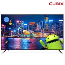큐빅스 스마트 TV 구글 안드로이드 75인치 ~ 32인치 LED TV UHD 4K QLED 스마트티비 넷플릭스 유튜브 WIFI IPTV, 벽걸이 방문설치(상하 브라켓), 40인치 FHD 스마트TV