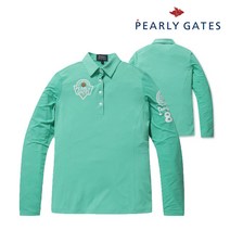 파리게이츠 골프 pearlygatesgolf여성 믹스 스트레치 슬리브 카라 티셔츠 P52101TO069_MT, MT, 1개