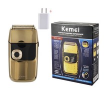 Kemei 2 Hours Fast Charging IPX4 Water프로of Men&39;s Electric Shaver Reci프로cating Full Body Washa, 06 with box-US