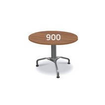 한성 DH 국산 원형탁자 900 삼각다리 곡선 회의용 사무용 원테이블 탁자, 뉴워시