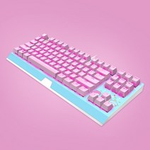 한손 키보드 레이저 블랙위도우 x 산리오 리미티드 에디션 컴팩트 기계식, 분홍