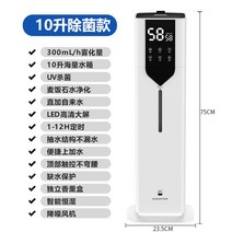 초음파가습기 신생아 세척쉬운 미니 대용량 무중력 소형 캠핑 사무실 안방 무소음 무드등 건조, 10L 대용량 업그레이드형